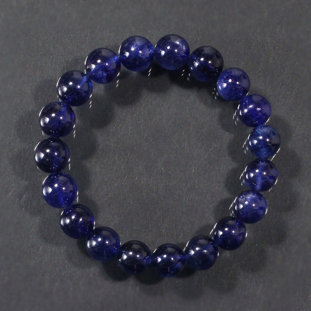 トップクォリティ]宝石質サファイアブレスレット（約10mm玉） - 埼玉県