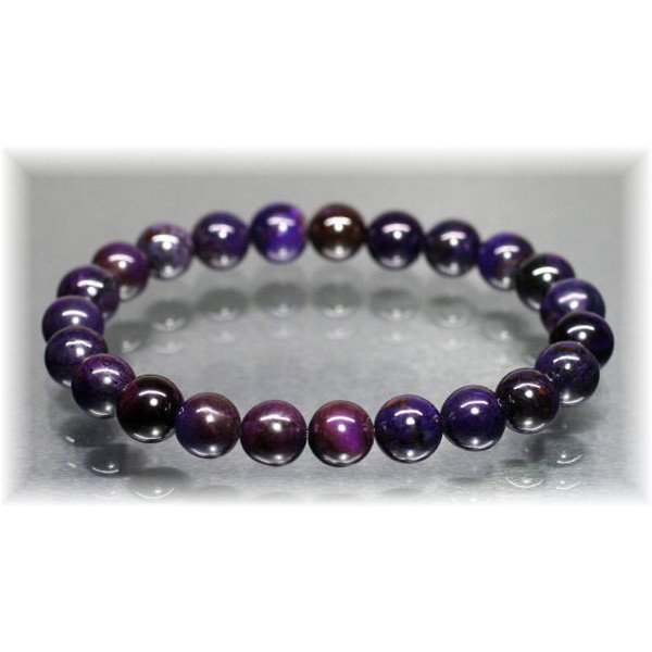 3A]スギライトブレスレット（約8mm玉） - 埼玉県吉川市の天然石専門店