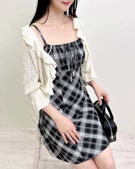 チェック柄ミニキャミワンピース｜INGNI(イング) 公式通販｜INGNI STORE