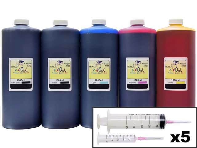 5x1L Ink Refill Kit for CANON PFI-007, PFI-107, PFI-207, PFI-307
