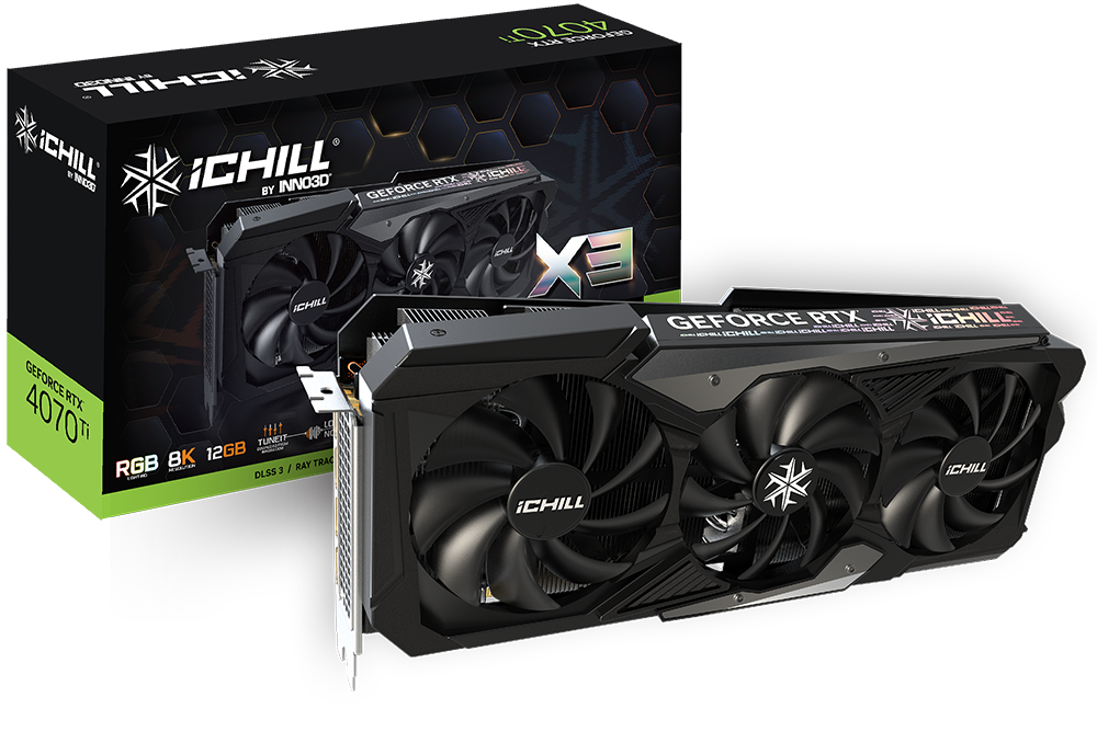 INNO3D GEFORCE RTX™ 4070 TI ICHILL X3 | INNO3D - GRAPHICS CARDS
