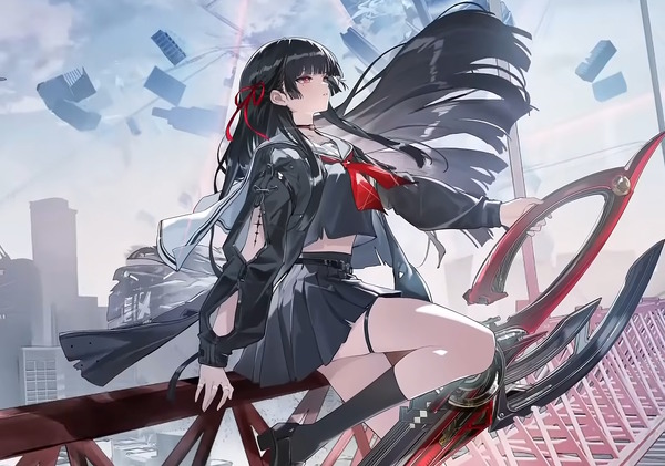 セーラー服に黒髪ロングな日本風美少女！『鳴潮』新キャラ「千咲」が