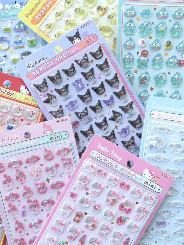 サンリオボンボンドロップミニシール 7シートセット 正規品 サンスター