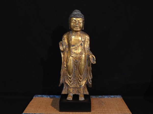 陶片◇金銅如来立像 新羅仏 仏像◇検）天平仏 飛鳥仏 高麗