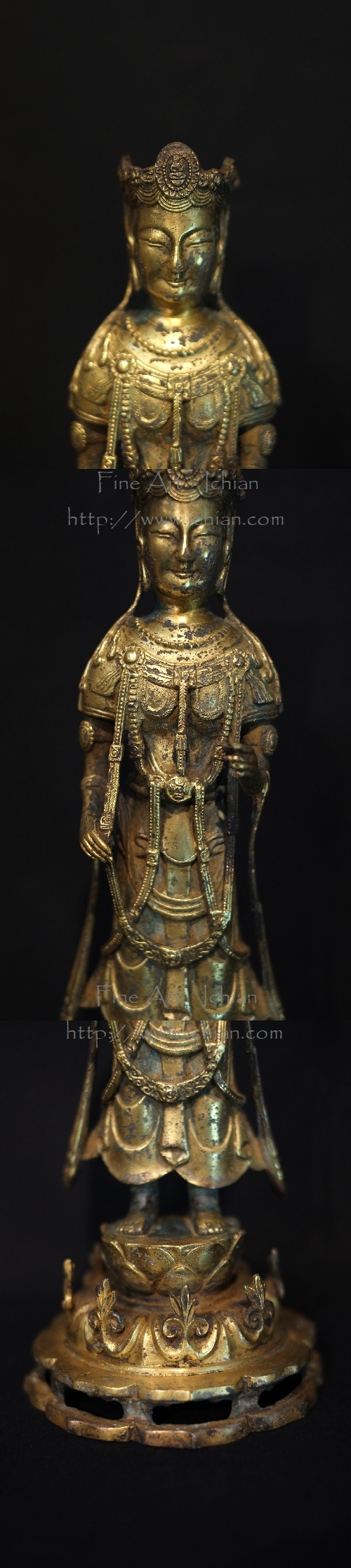 金銅観音菩薩立像 新羅仏 伊丹潤 コレクション :: ichian