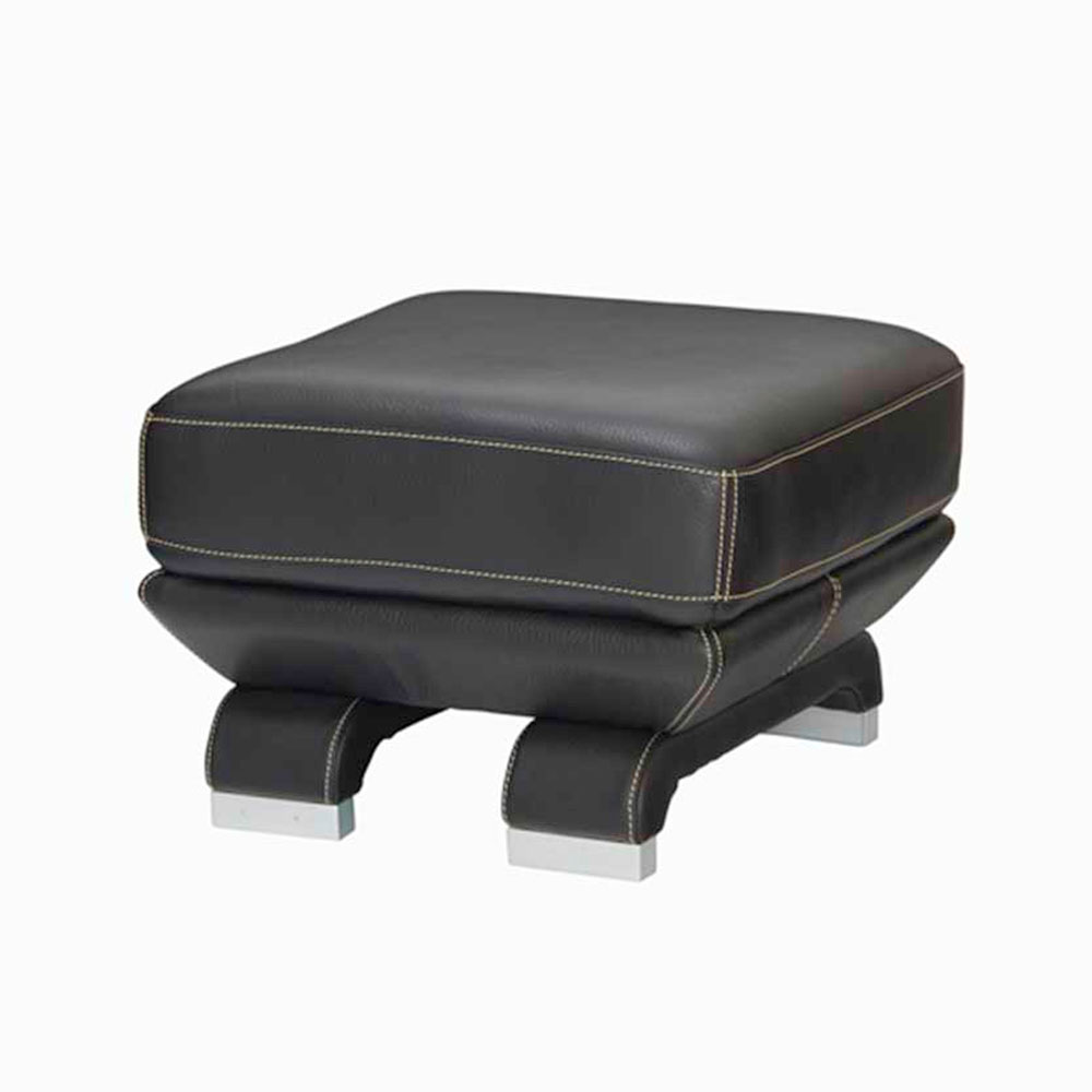 アームチェア 1人掛け「L/S 01（エルエス01）」幅113cm 革ブラック色