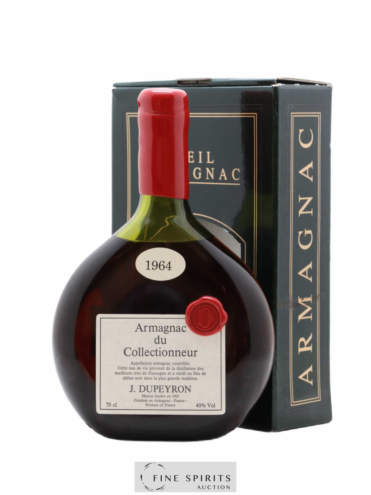 Buy J. Dupeyron 1964 Of. Armagnac du Collectionneur Bottle N