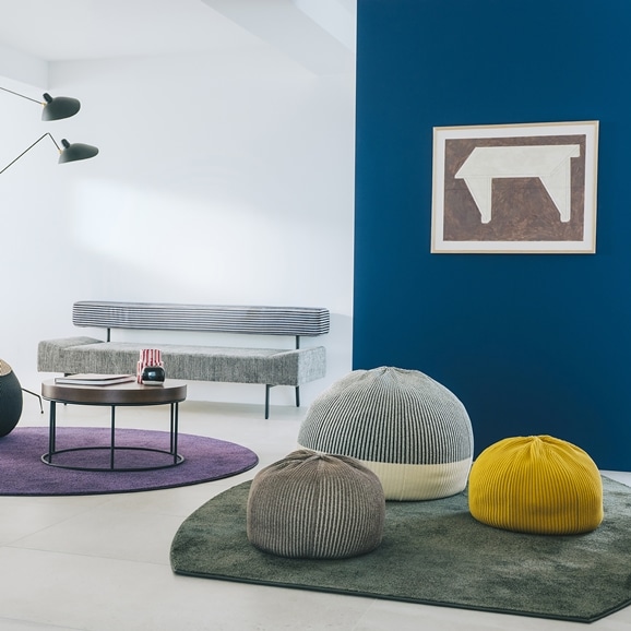 MINI PUUF MELANGE Sepia brown｜1人掛け｜IDEE SHOP Online