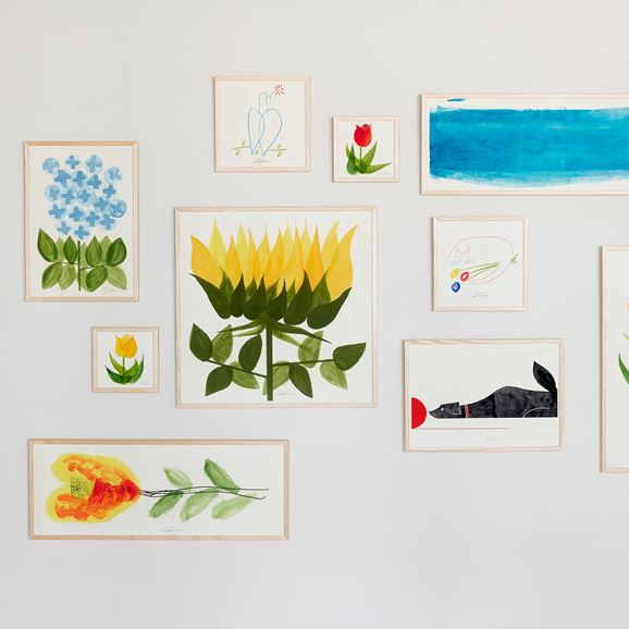 定番品】 山口一郎 「neoflower ヒマワリ」｜ポスター｜IDEE SHOP Online