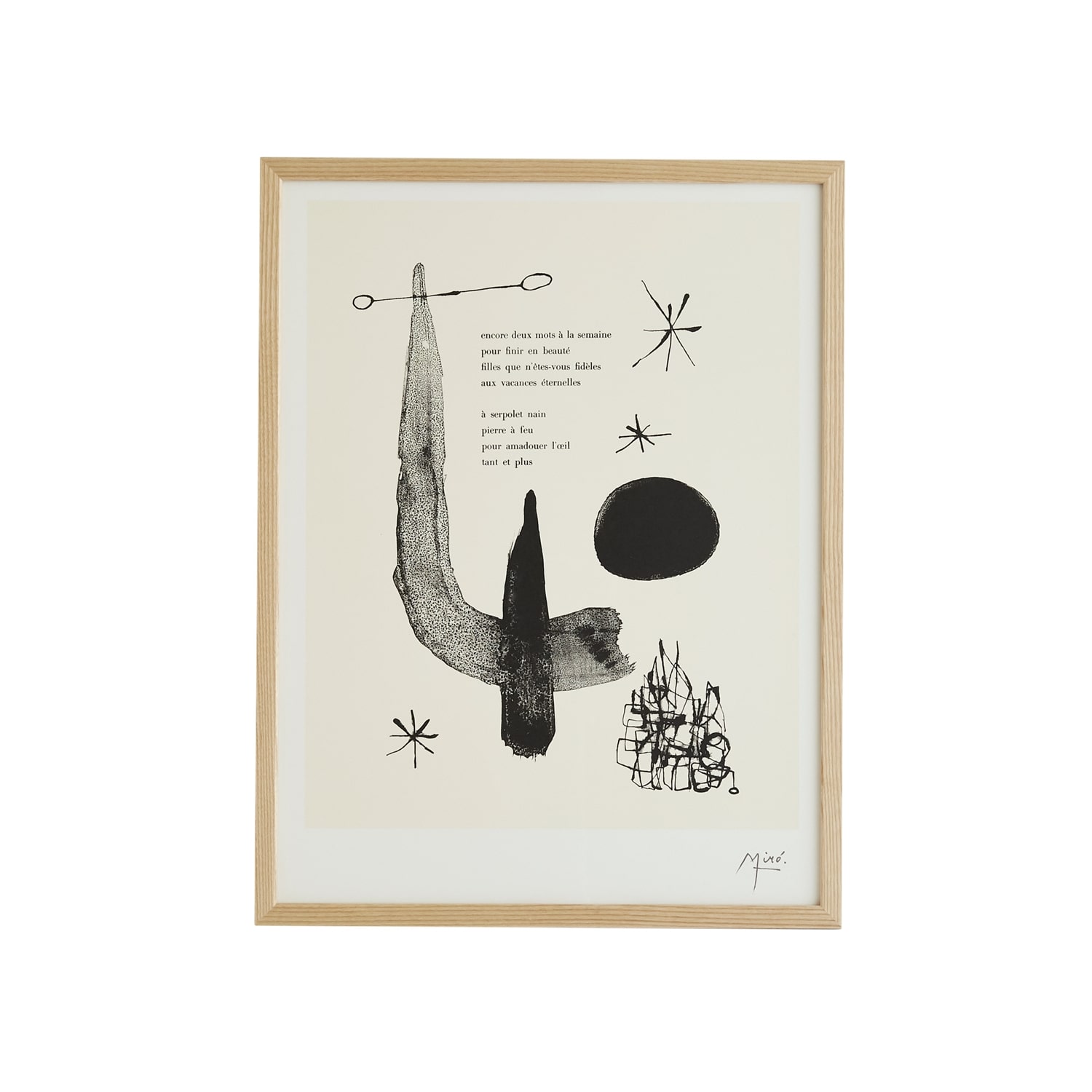 定番品】ジョアン・ミロ 「PARLER SEUL」｜ポスター｜IDEE SHOP Online