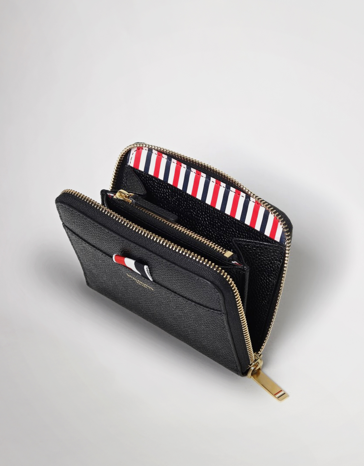 Thom Browne Logo Embossed Zipped Wallet () IFCHIC.COM