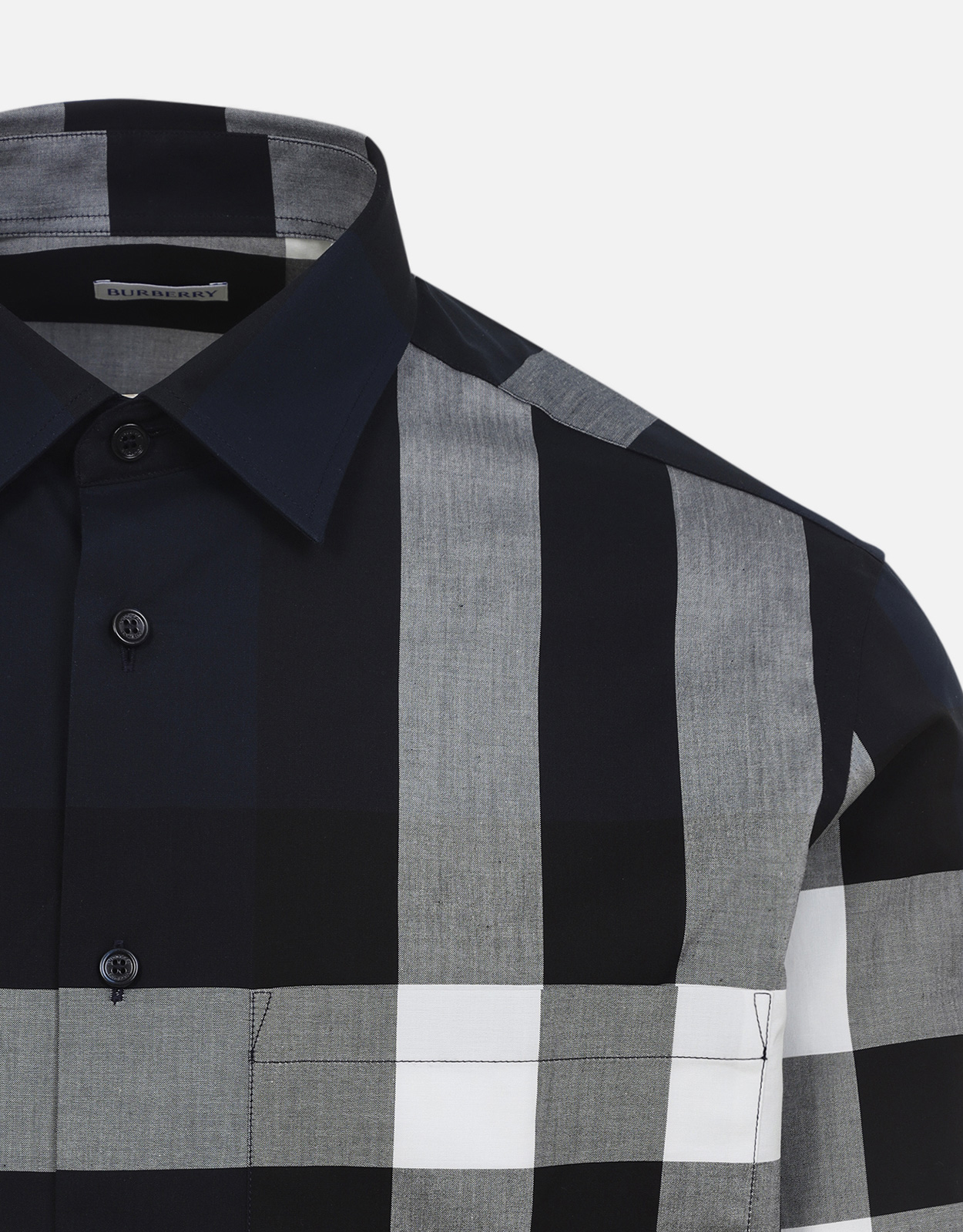 Burberry メンズ スリムフィット チェック コットン シャツ (すべての