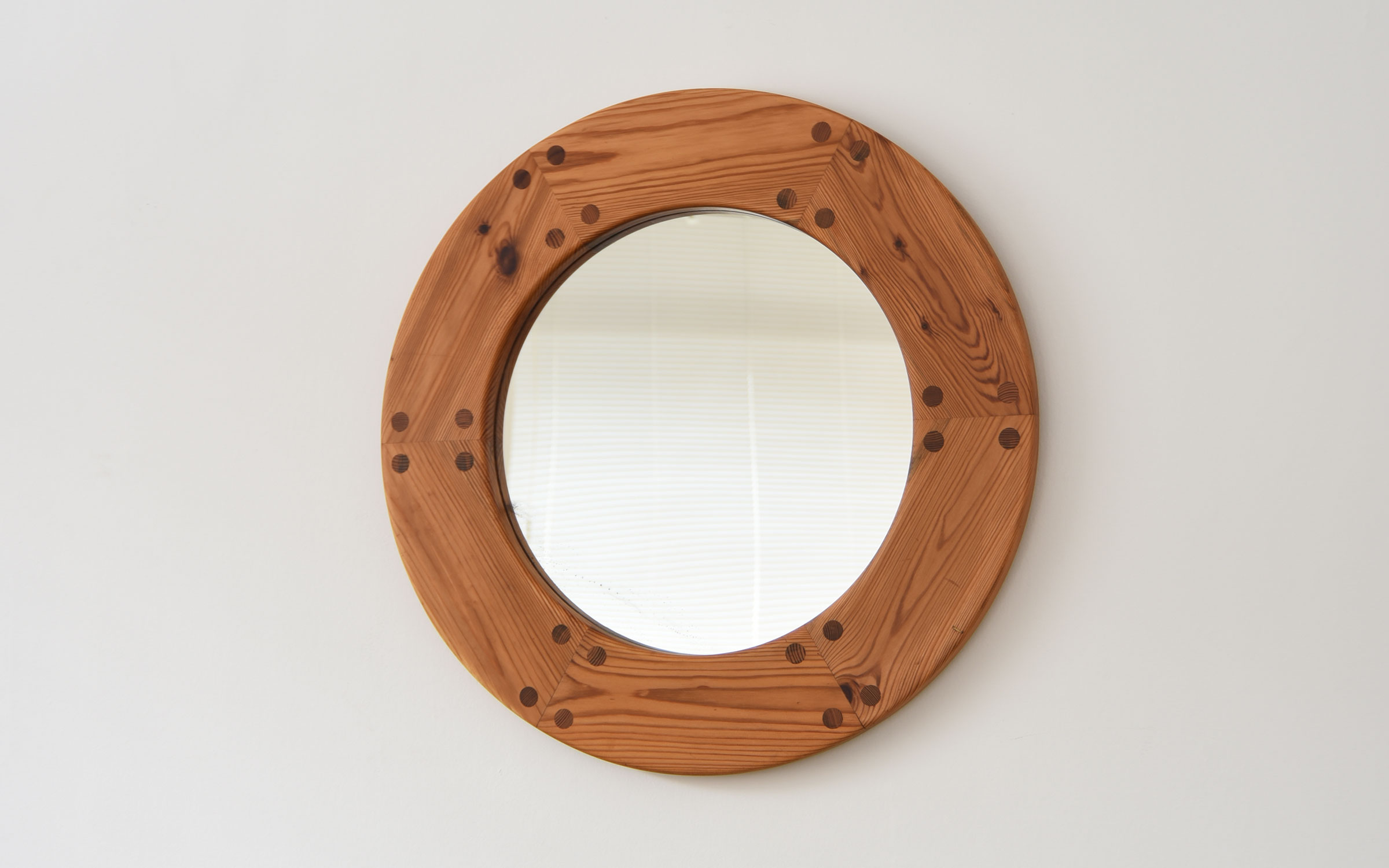 Uno & Östen Kristiansson Round Mirror 丸鏡 ミラー | ihallande