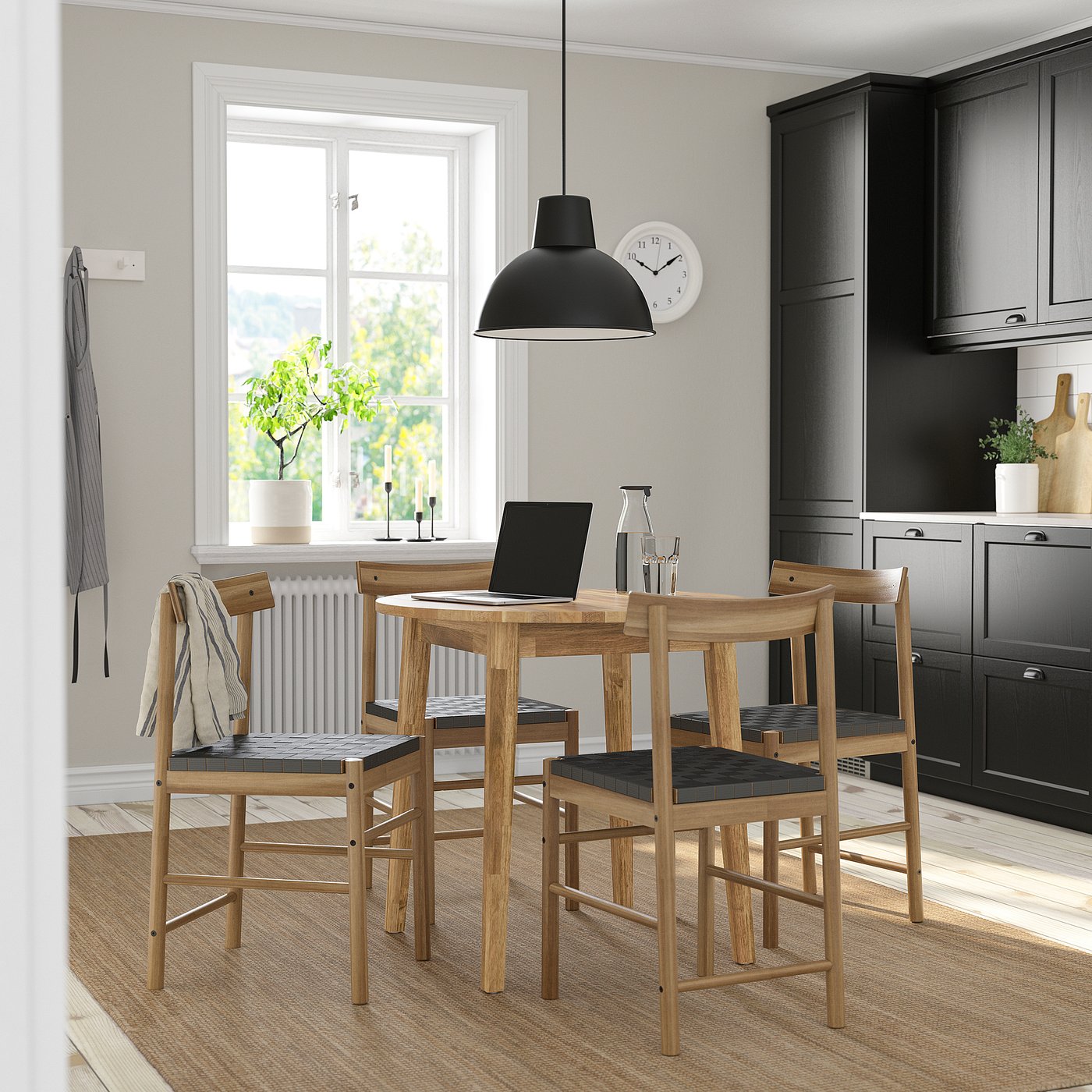 NACKANÄS ナッカンネース テーブル, アカシア材, 80 cm - IKEA