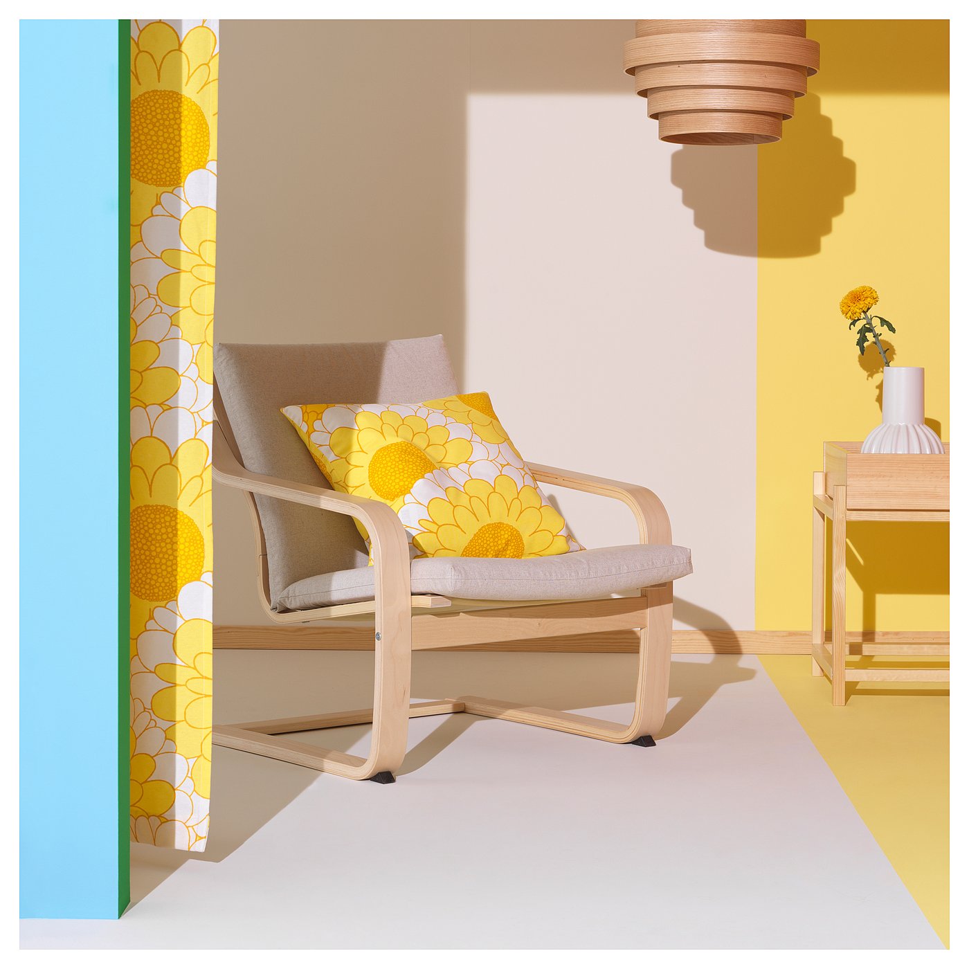 POÄNG ポエング ローバックパーソナルチェア, ナチュラルカラー