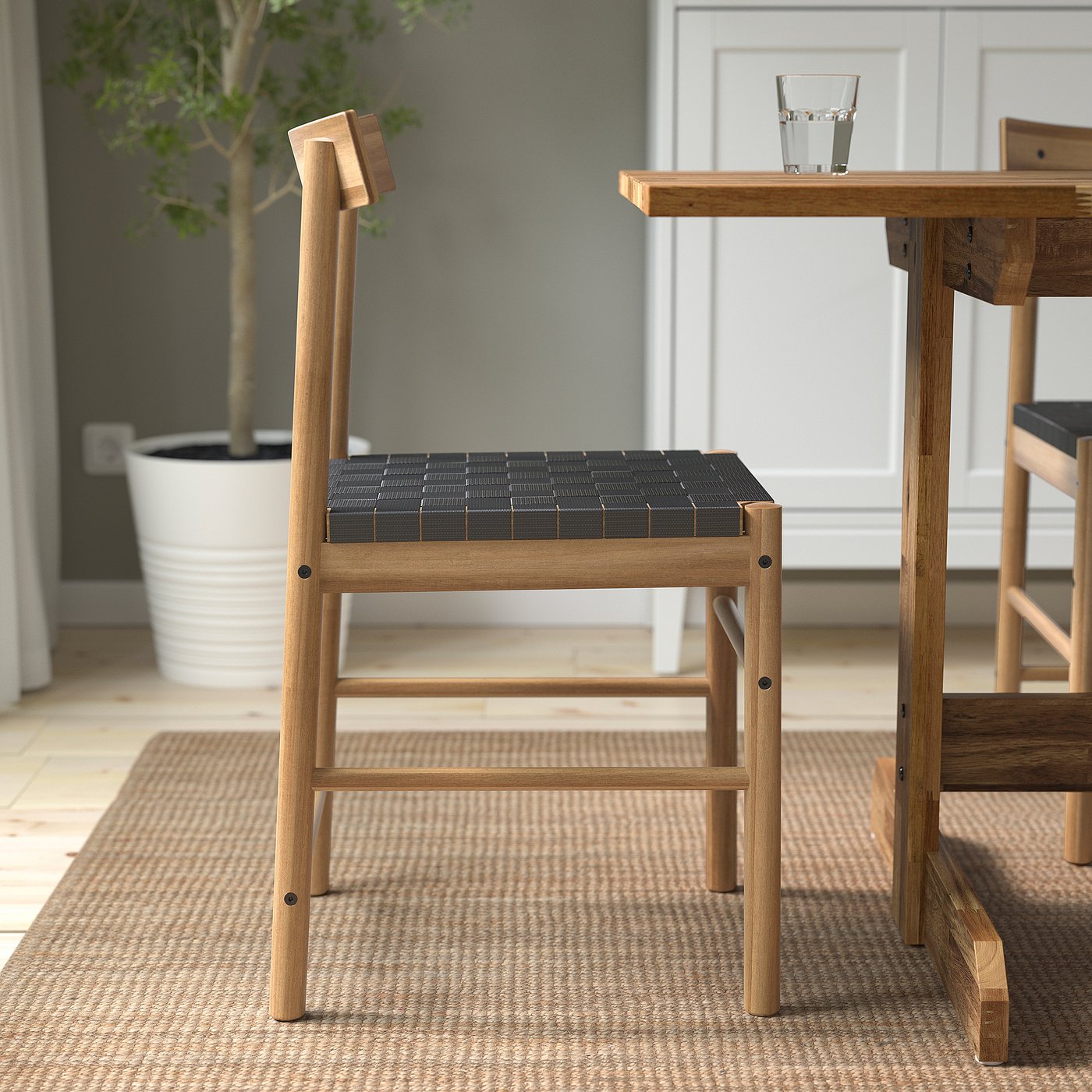 NACKANÄS chair, acacia - IKEA