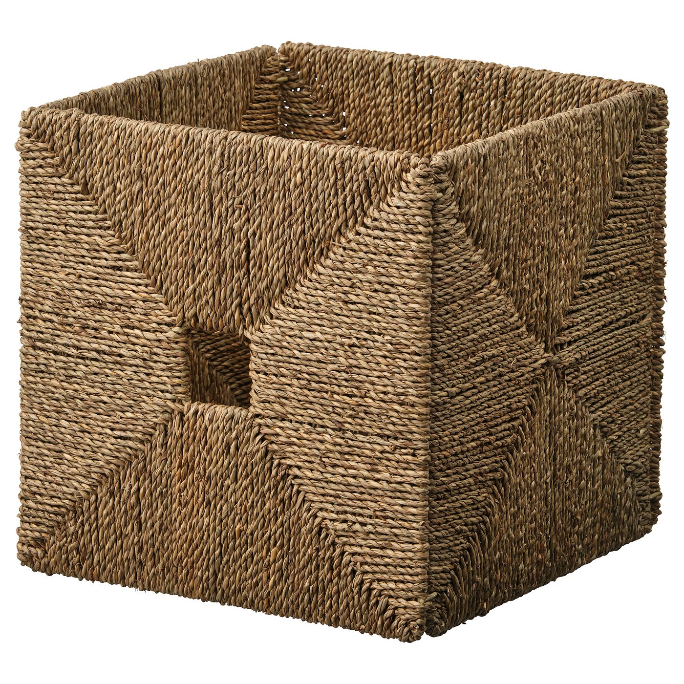 KNIPSA basket, seagrass, 12 ½x13x12 ½