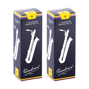 VANDOREN 【2個セット】《硬さ：4》バリトンサックス用リード