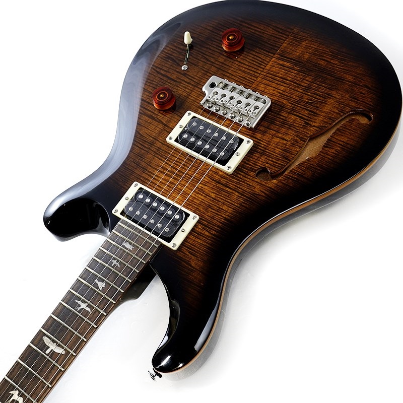 P.R.S. SE Custom 22 Semi-Hollow (Black Gold Burst) SN.CTIE91595
