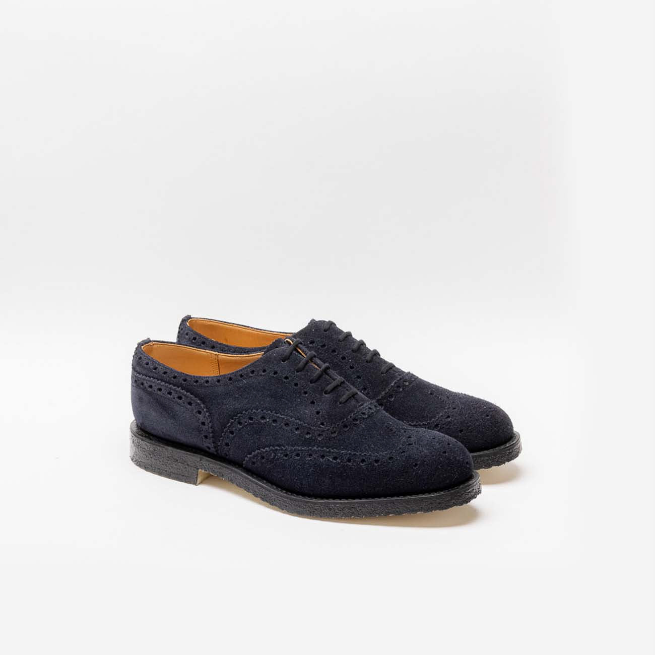 Church's Fairfield 81 navy castoro suede oxford shoe – Iliprandi