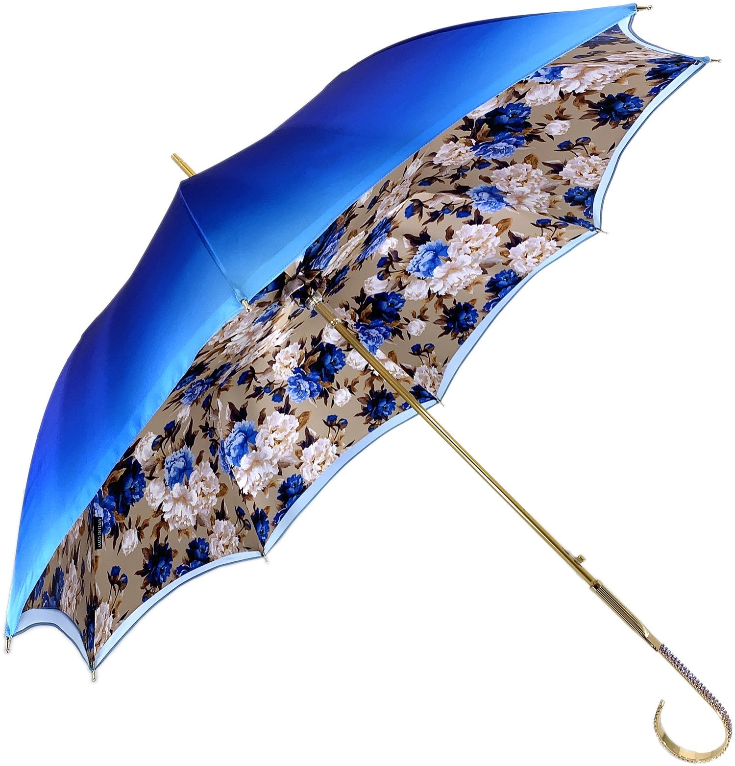 Beautiful Red Women's Umbrella with Printed Peacock Design Hight