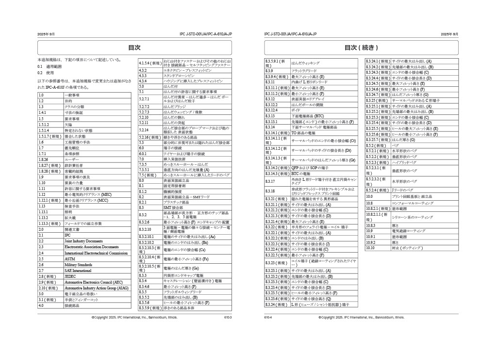 車載】J-STD-001JA&IPC-A-610JA「はんだ付される電子組立品の要求事項