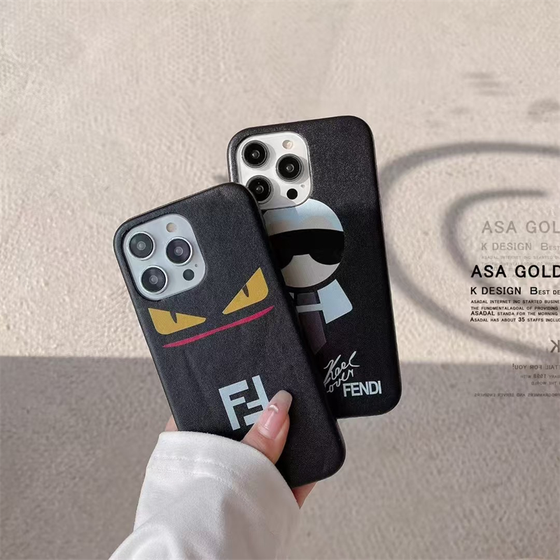 フェンディ iPhone ケース かわいい モンスター iphone16/16pro ケース