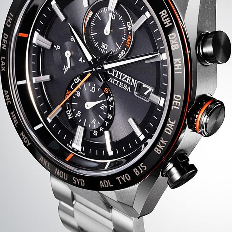 Citizen Men's ATTESA Solar-Powered Eco-Drive Radio-Controlled
