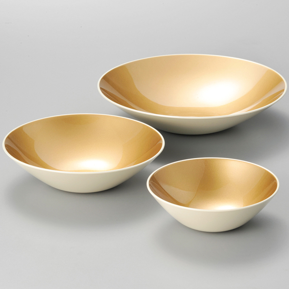 トリオボウル アイスシルバー/シフォンゴールド 3個セット 11-08301