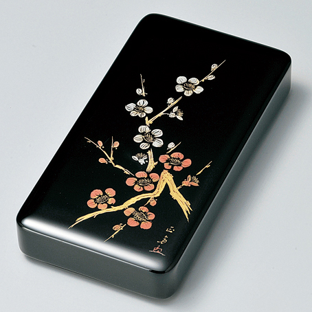 輪島塗 わじま曽我造 黒塗 寿松沈金 二段重箱 共箱 輪島塗 わじま曽我