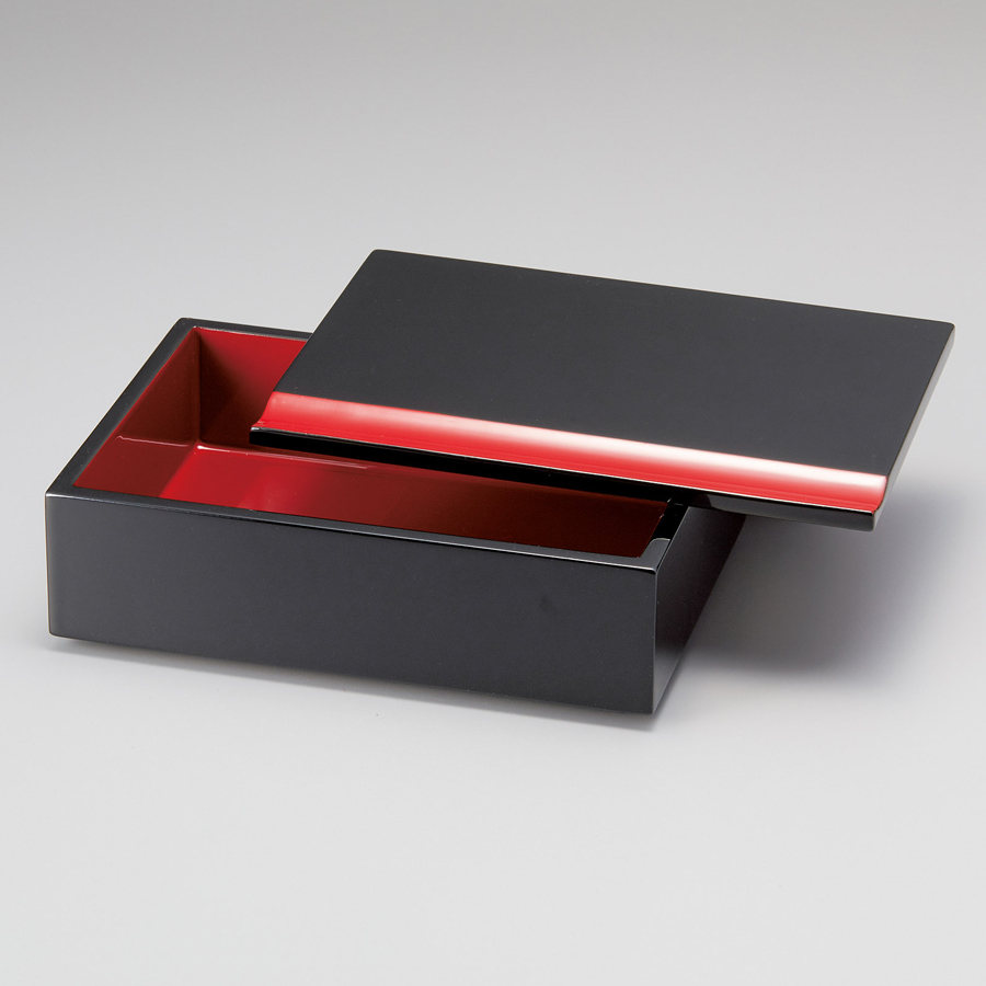 匠重（一段重箱） 総朱/黒内朱 木製 漆塗り 12-14805/14806 漆器の井助