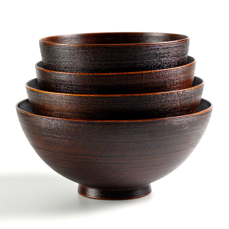 富貴漆椀 5寸 木製 漆塗り 大椀・麺鉢・丼鉢 漆器の井助