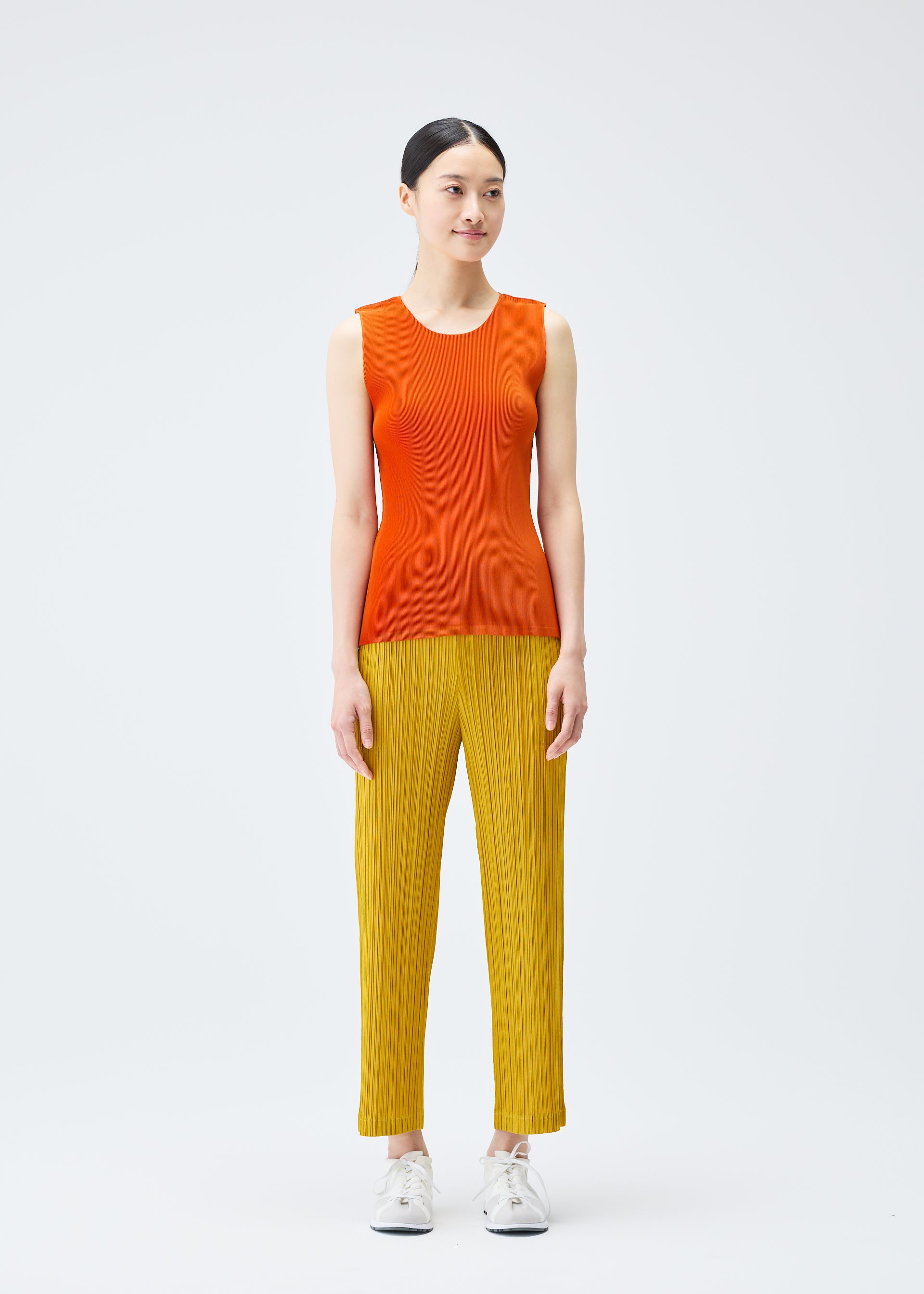 PLATS PLEASE プリーツサルエルパンツ レモンイエロー PLATS PLEASE