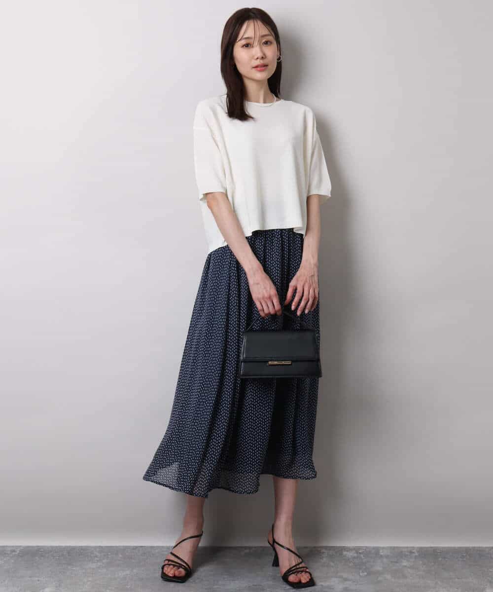 五分袖サマーニット(ニット・セーター) | MK MICHEL KLEIN(MK