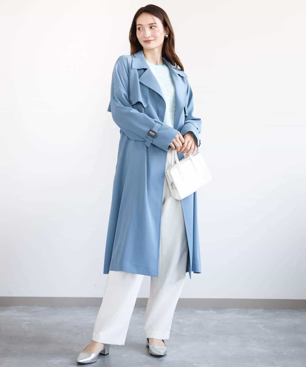 ベルト付きツイルトレンチコート/洗える(トレンチコート) | MK MICHEL