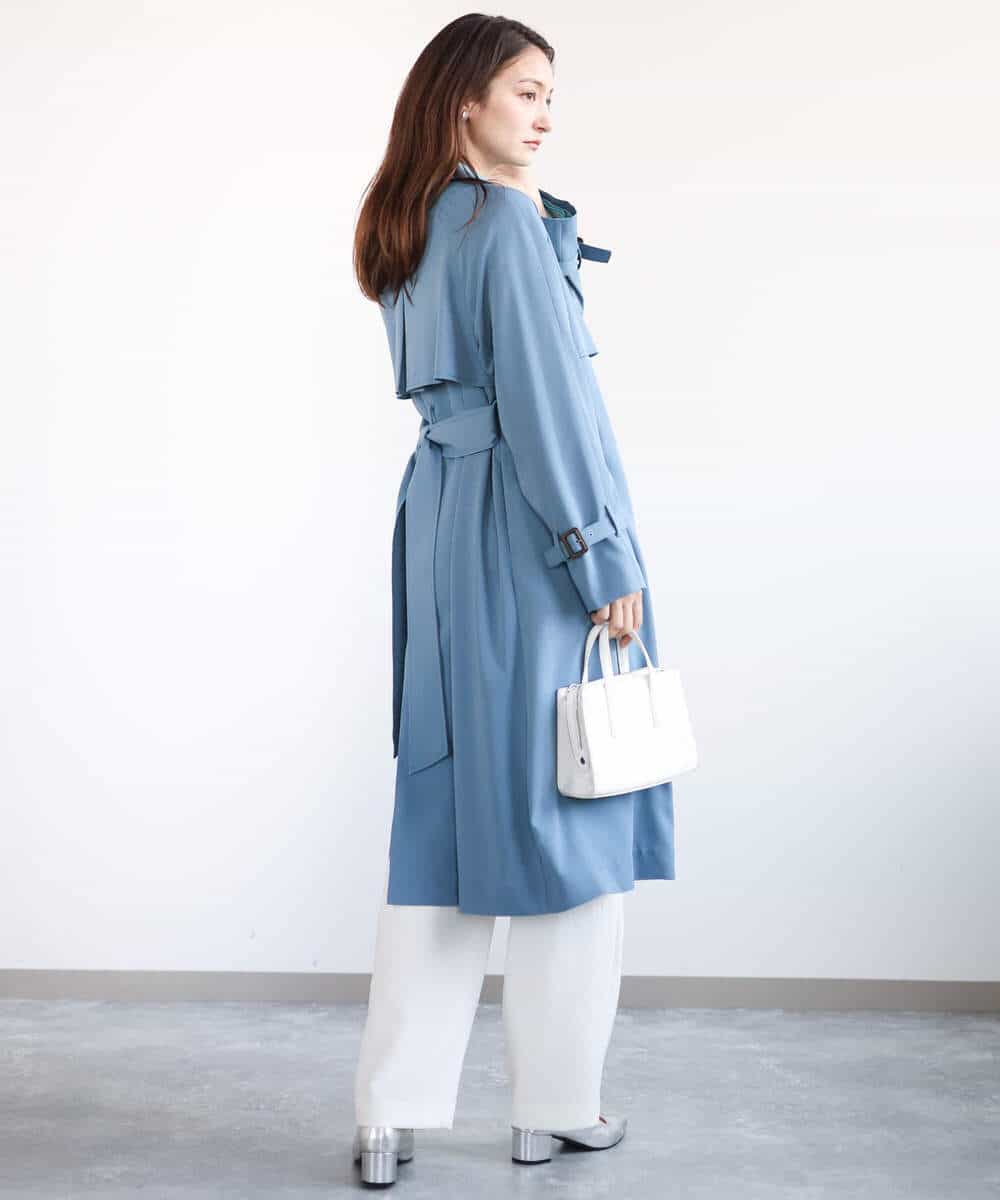 ベルト付きツイルトレンチコート/洗える(トレンチコート) | MK MICHEL