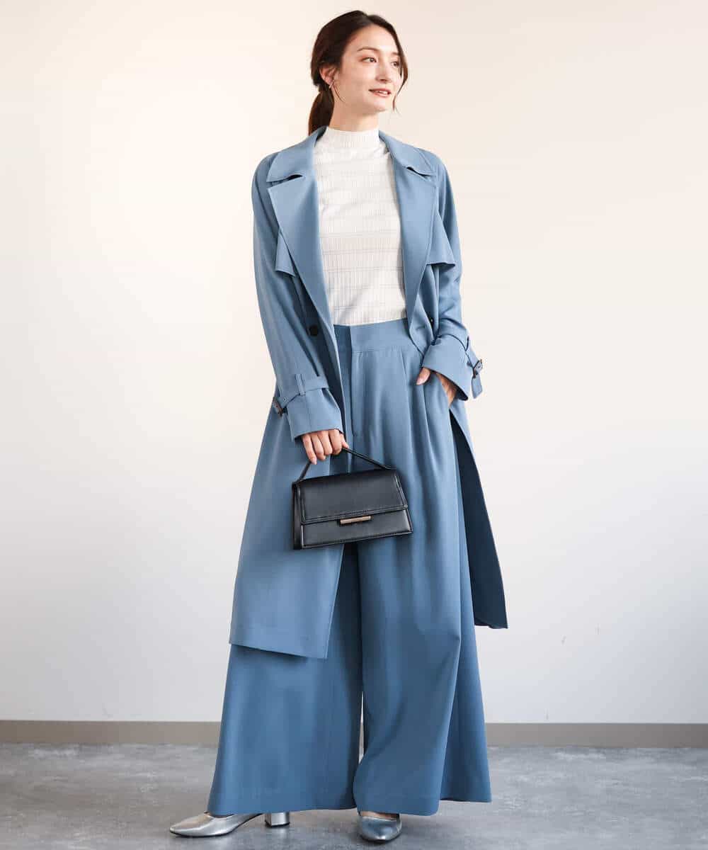 ベルト付きツイルトレンチコート/洗える(トレンチコート) | MK MICHEL