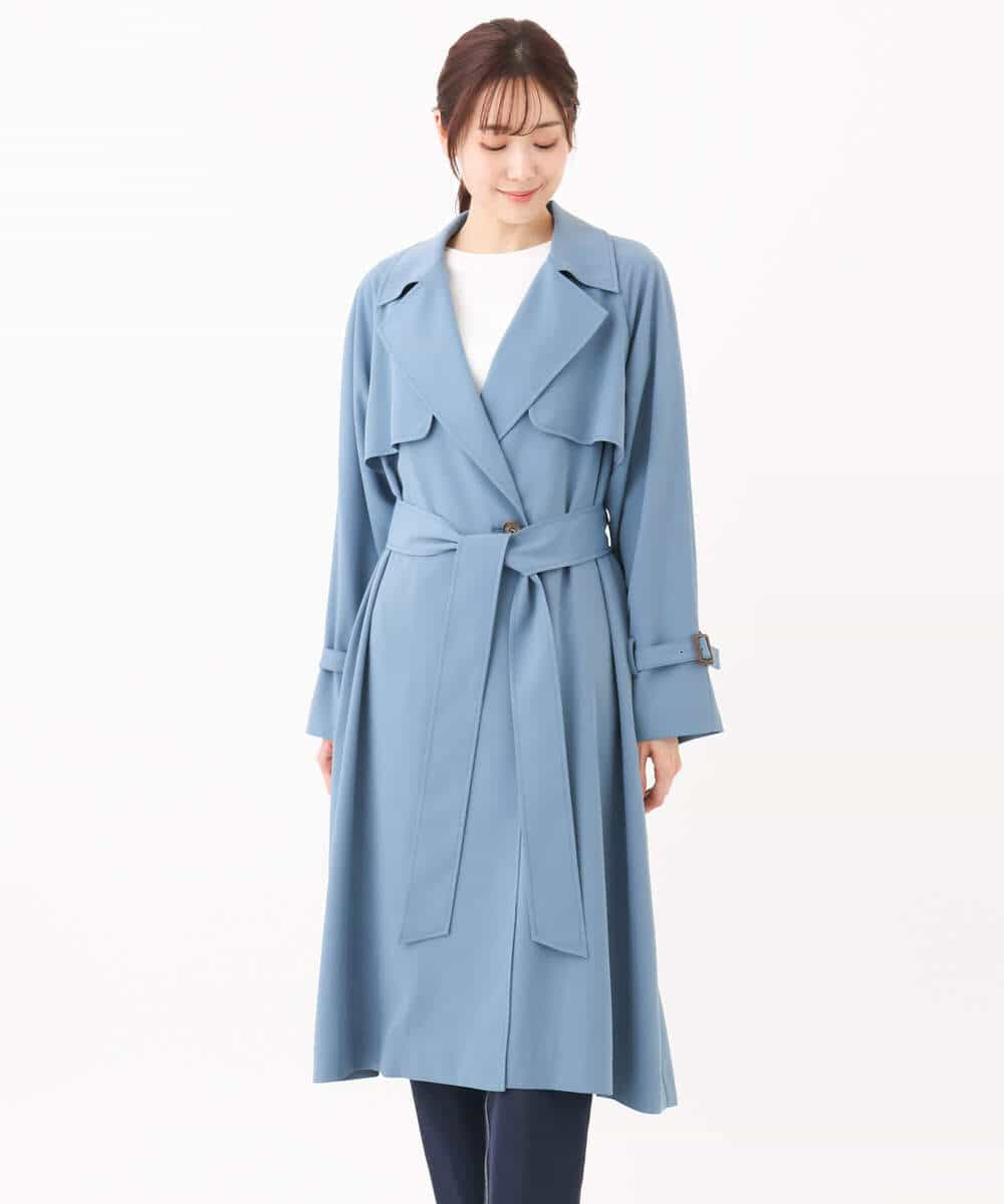 ベルト付きツイルトレンチコート/洗える(トレンチコート) | MK MICHEL