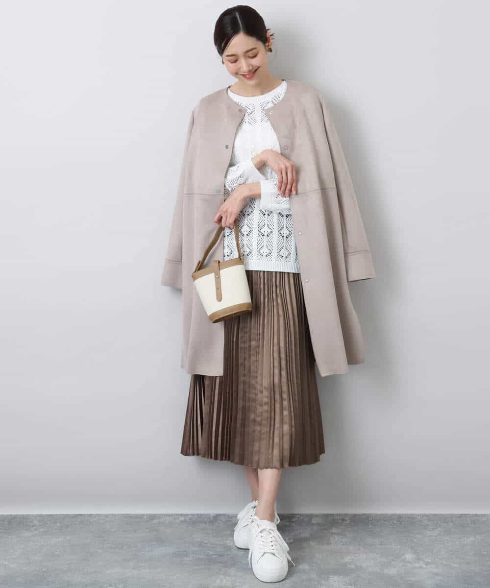 22年・極美品✨エブール シルクコードオーガンジーバンドカラー