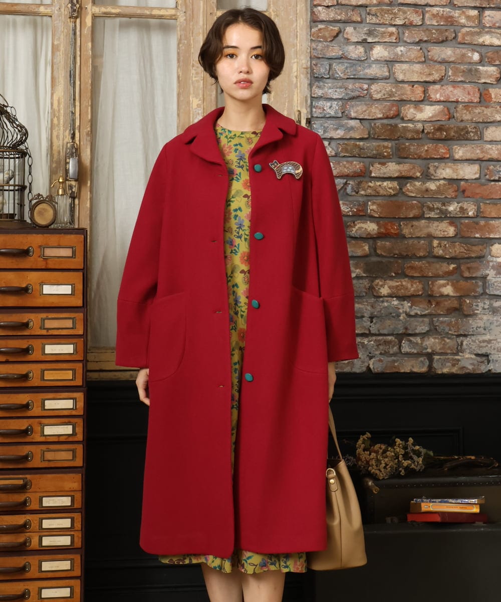 ウールモッサロングコート(その他のコート・ブルゾン) | Jocomomola