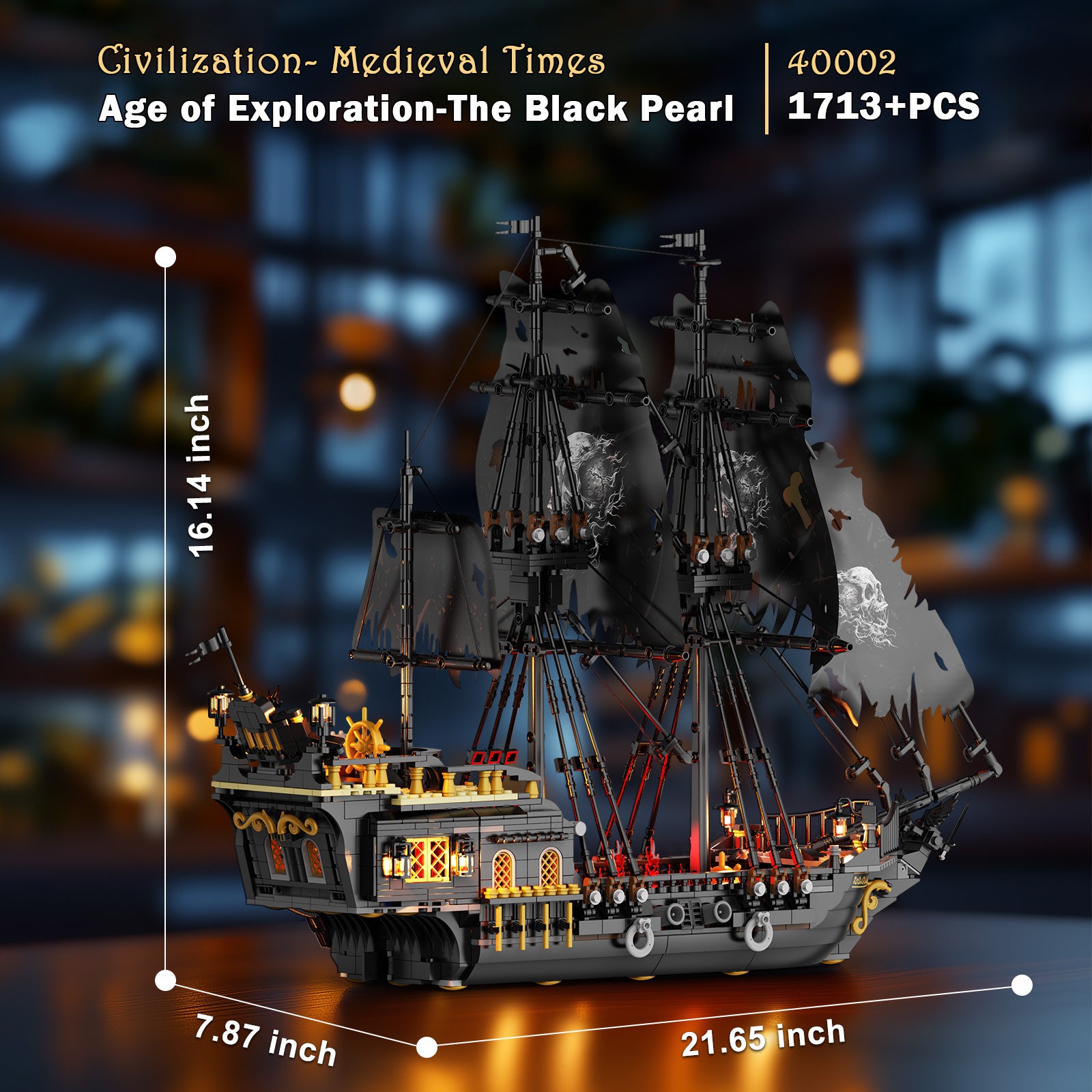 Black Pearl 40002 – KOL Featured | 1713 + PCS – jmbricklayer