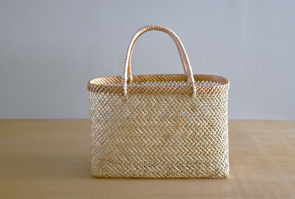 篠竹の透かし編み手提げ - ウェブショップ - jokogumo - よこぐも