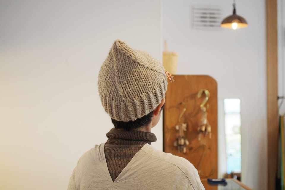 ロービングウールニットキャップ(yourwear) - ウェブショップ