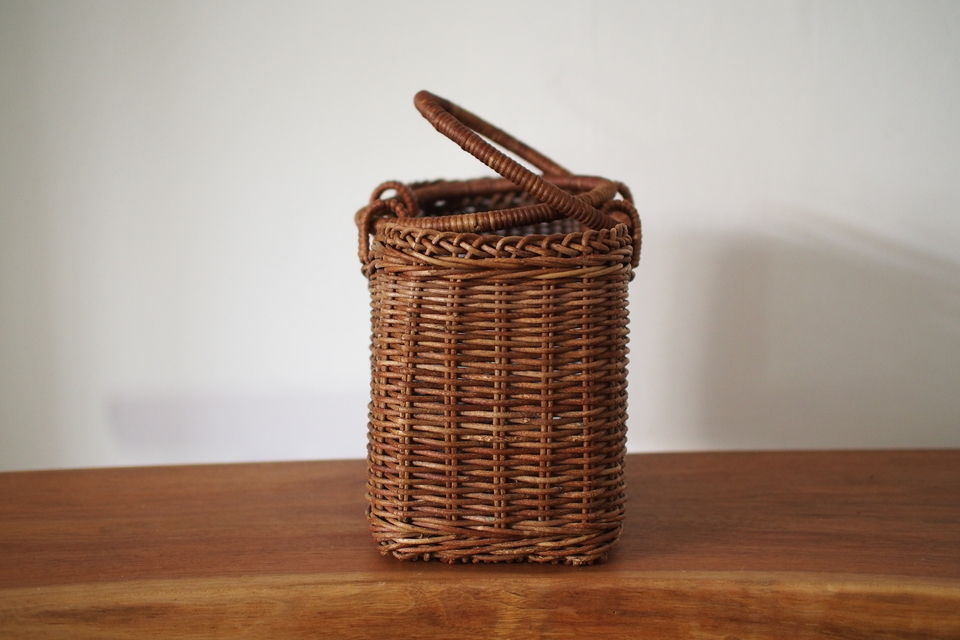 あけびの台形リング手かご（M) - ウェブショップ - jokogumo - よこぐも