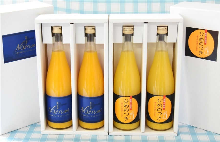 ④なつみ＆ひめのつきジュースセット（720ml×2本×各1箱）JA