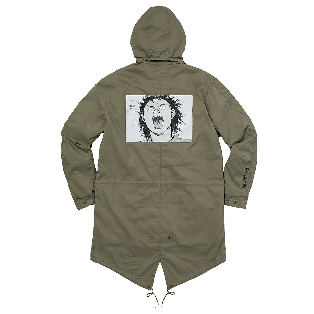 Cotton Green/Black Supreme Akira Fishtail Parka
