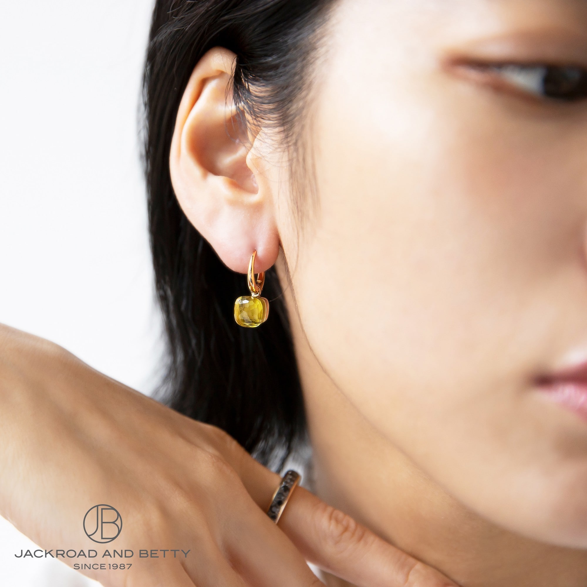 レモンクオーツ ヌード ピアス クラシック[POA1070_O6000_000QZ_0