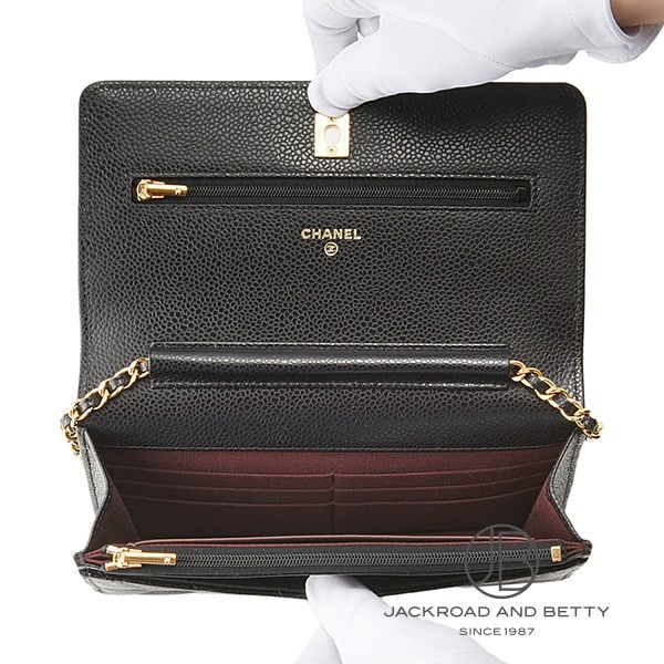 チェーンウォレット 長財布 ブラック 黒[AP4241 Y01864 C3906] Chain