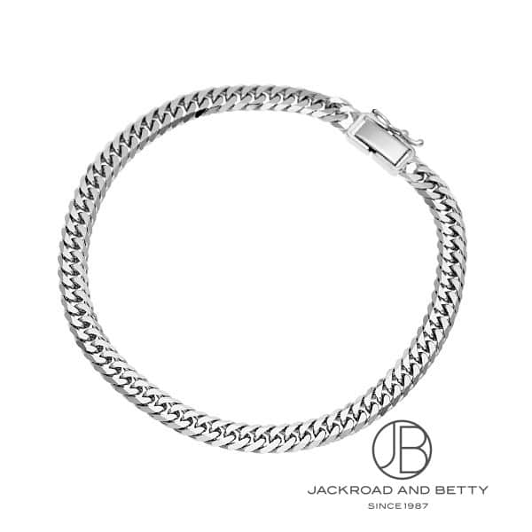 PT850 6面 ダブル 20g 20cm ブレスレット プラチナ 造幣局刻印有り