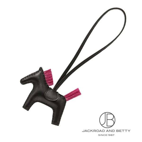 ロデオ チャーム PM ノワール マグノリア ブラック ピンク[H073422CAAJ